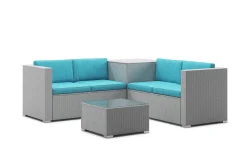 Kissen für Rattanlounge SAN MARINO türkis