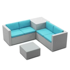 Kissen für Rattanlounge SAN MARINO türkis