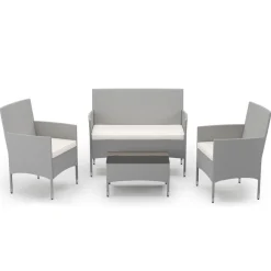 Kissenset für Gartenset MALIA beige