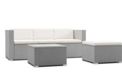 Kissenset für Rattanlounge NIZZA beige