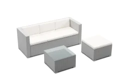 Kissenset für Rattanlounge NIZZA beige