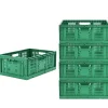 Klappbox 5er Set 42L grün