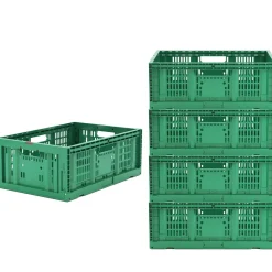 Klappbox 5er Set 42L grün