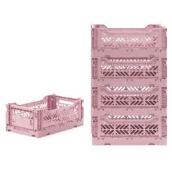 Klappbox 5er Set 5L rosa