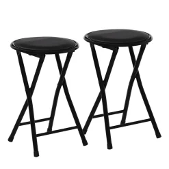 Klapphocker HENRY 2er Set schwarz