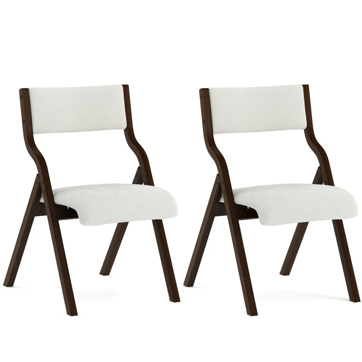 Klappstuhl BUFORD 2er Set beige/braun