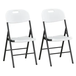 Klappstuhl ROCK 2er Set weiss/schwarz