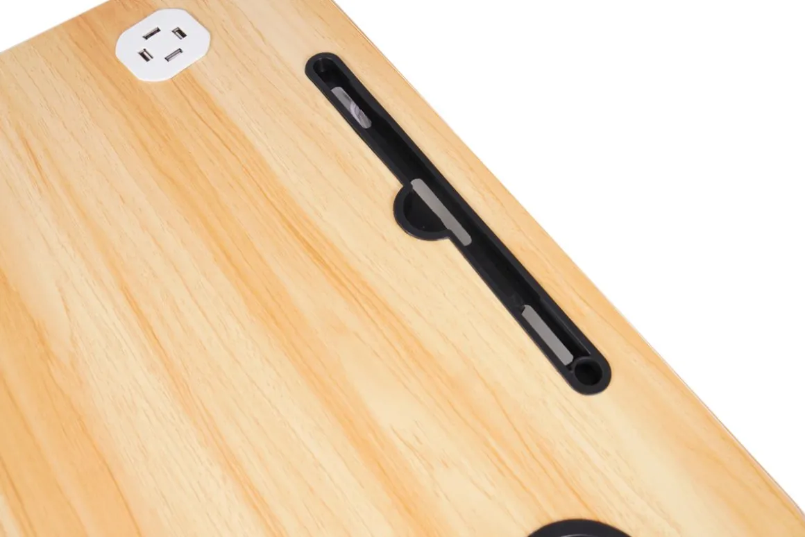 Klapptisch multifunktional mit USB nature