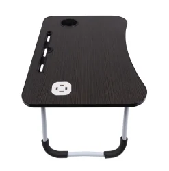 Klapptisch multifunktional mit USB schwarz