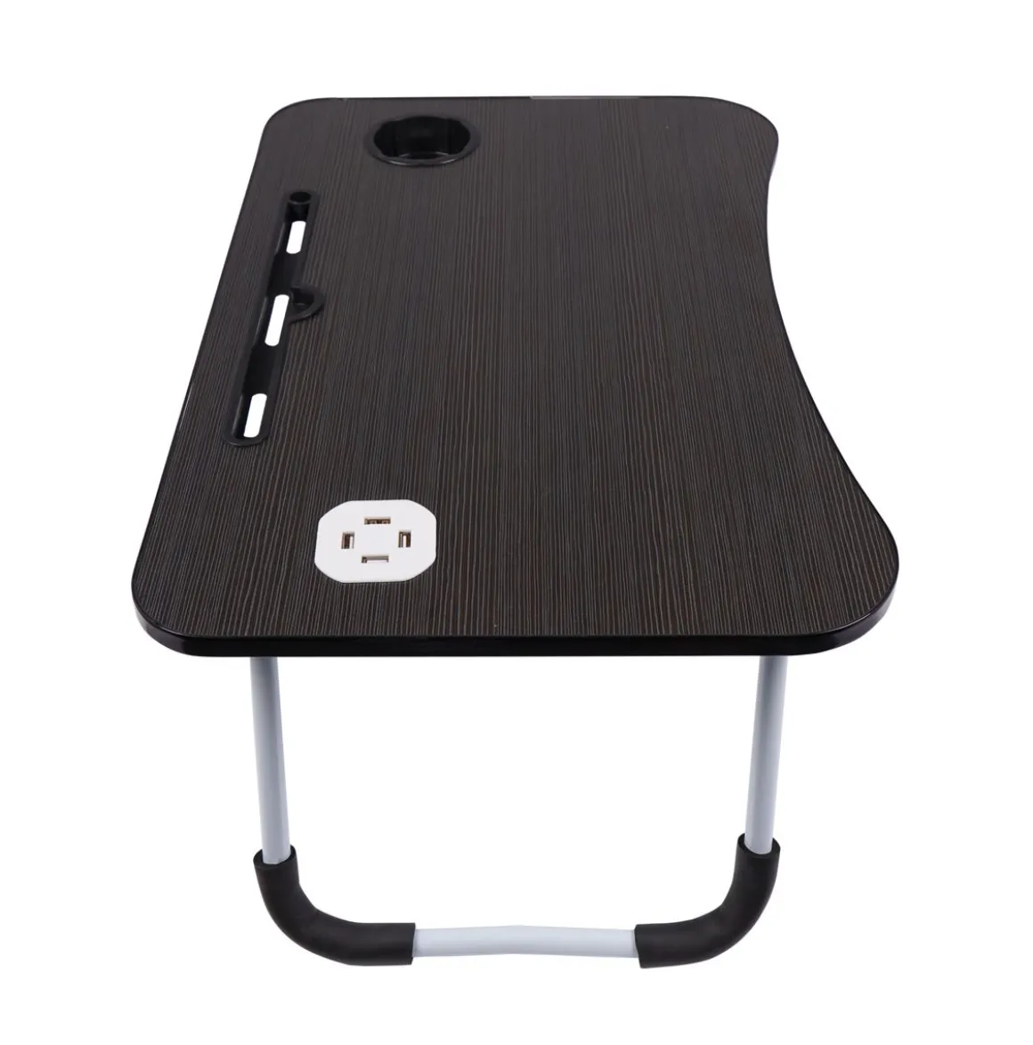 Klapptisch multifunktional mit USB schwarz