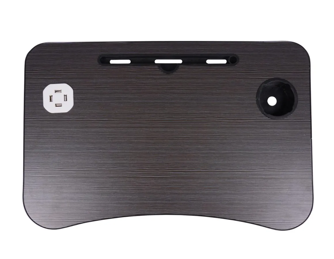 Klapptisch multifunktional mit USB schwarz