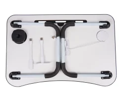 Klapptisch multifunktional mit USB schwarz
