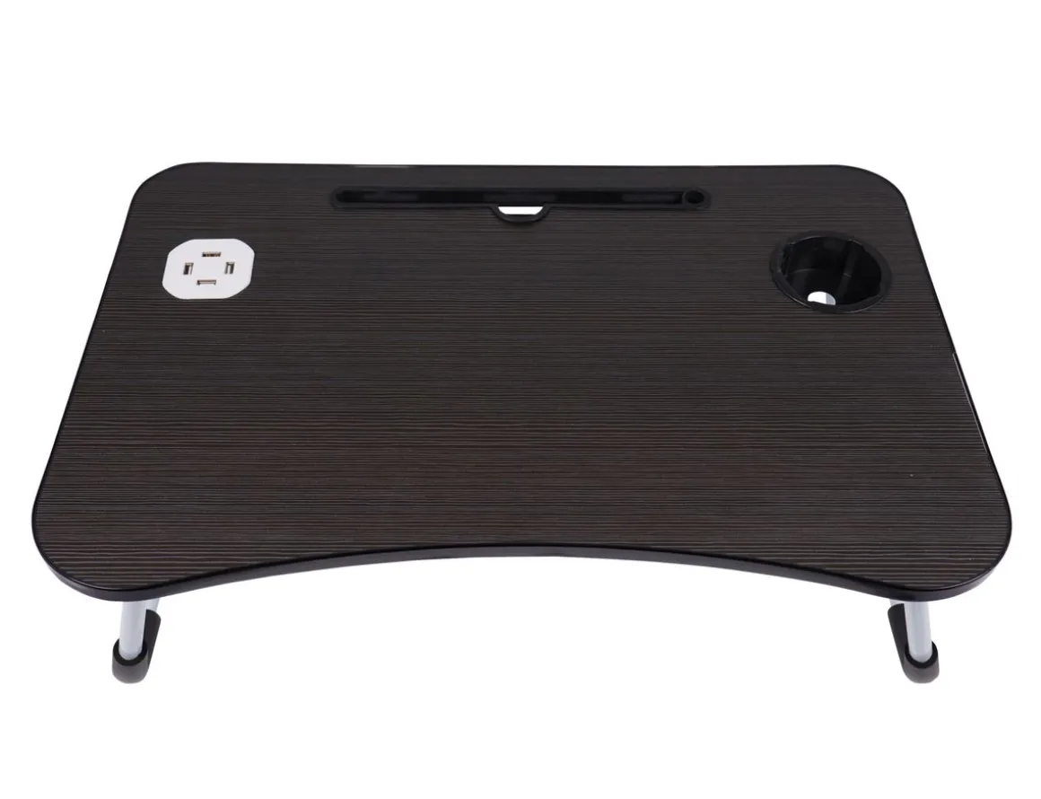 Klapptisch multifunktional mit USB schwarz