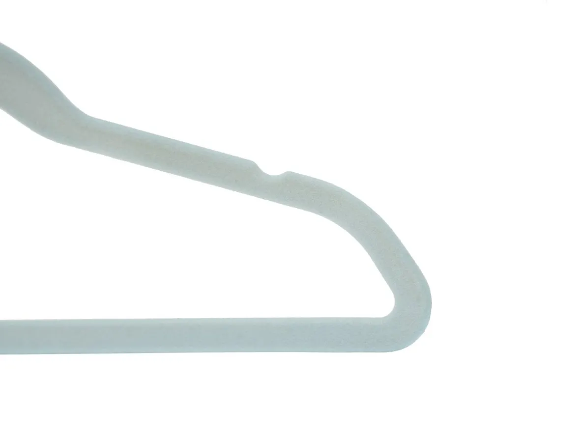 Kleiderbügel für Kinderkleidung Samt blau 30er Set