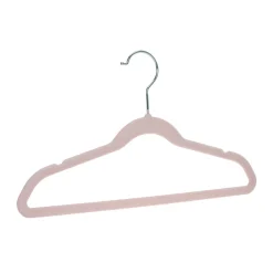 Kleiderbügel für Kinderkleidung Samt rosa 30er Set