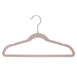 Kleiderbügel für Kinderkleidung Samt rosa 30er Set