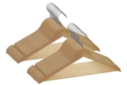Kleiderbügel Holz natur 50er Set