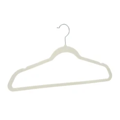 Kleiderbügel Samt beige 30er Set