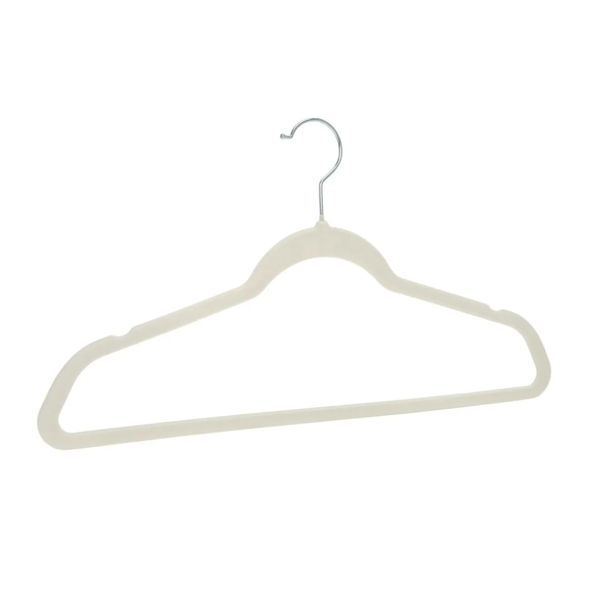 Kleiderbügel Samt beige 30er Set