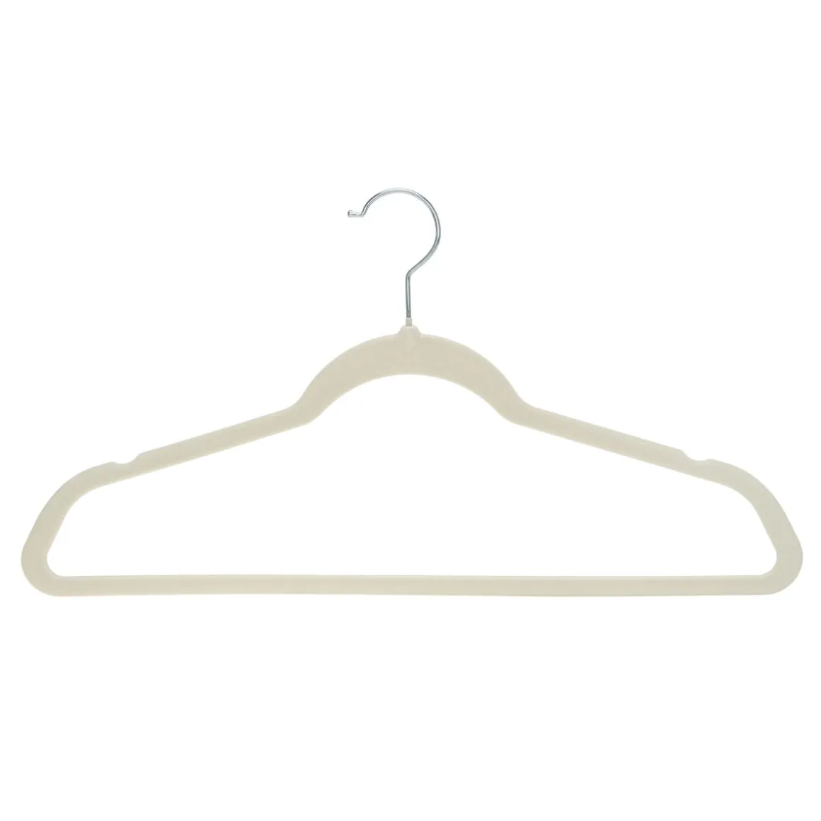 Kleiderbügel Samt beige 30er Set