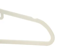 Kleiderbügel Samt mit Krawattenhalter beige 20er Set