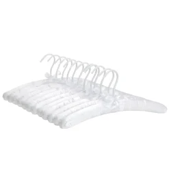 Kleiderbügel Satin weiss 12er Set