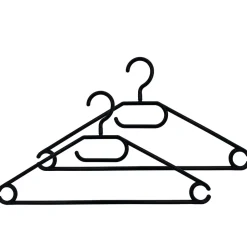 Kleiderbügel schwarz 20er Set