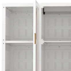 Kleiderschrank modular faltbar 69 x 168 cm weiss