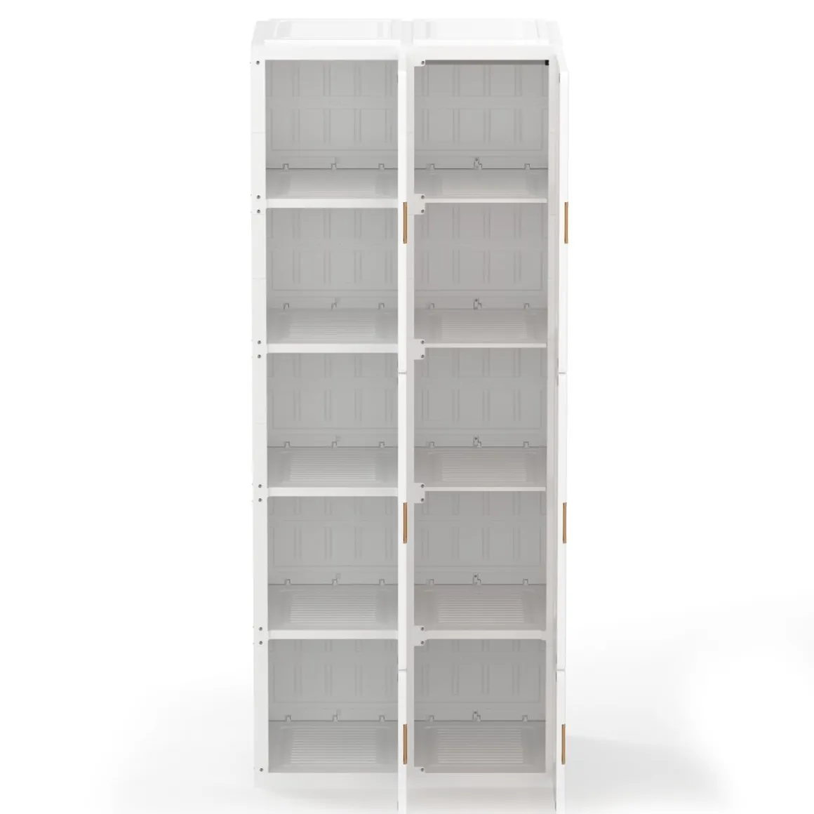 Kleiderschrank modular faltbar 69 x 168 cm weiss