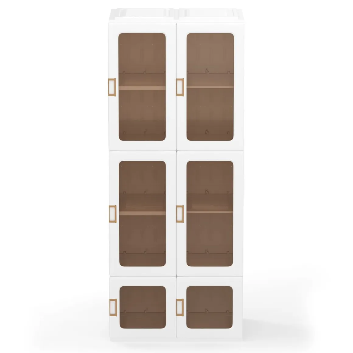 Kleiderschrank modular faltbar 69 x 168 cm weiss