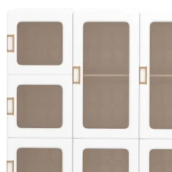 Kleiderschrank modular faltbar 104 x 168 cm weiss