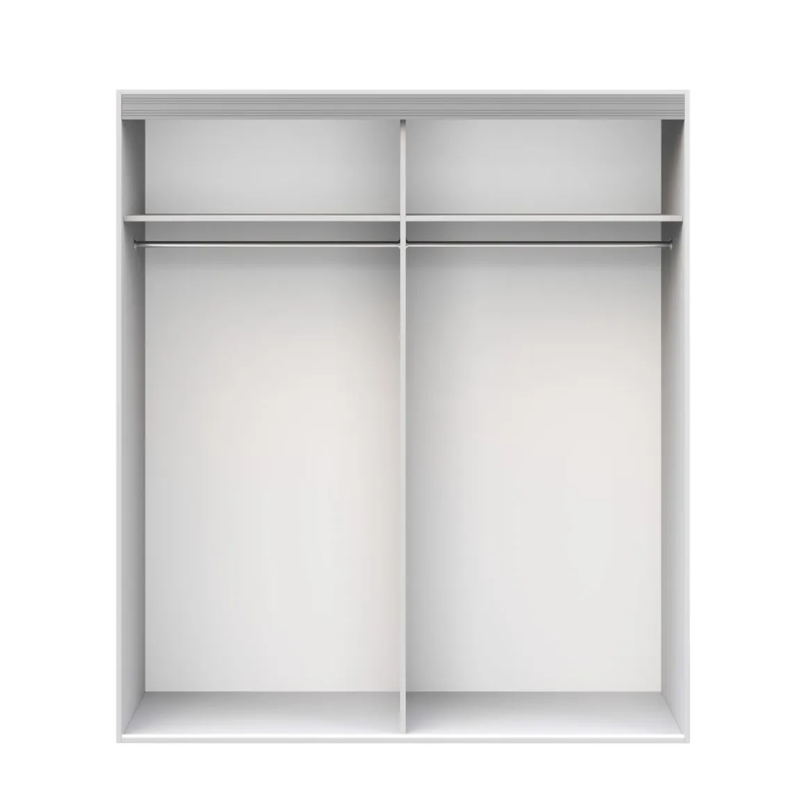 Kleiderschrank Schiebetüren mit Spiegel BODO 180 cm weiss