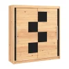 Kleiderschrank Schiebetüren Holz NOVE 200 cm