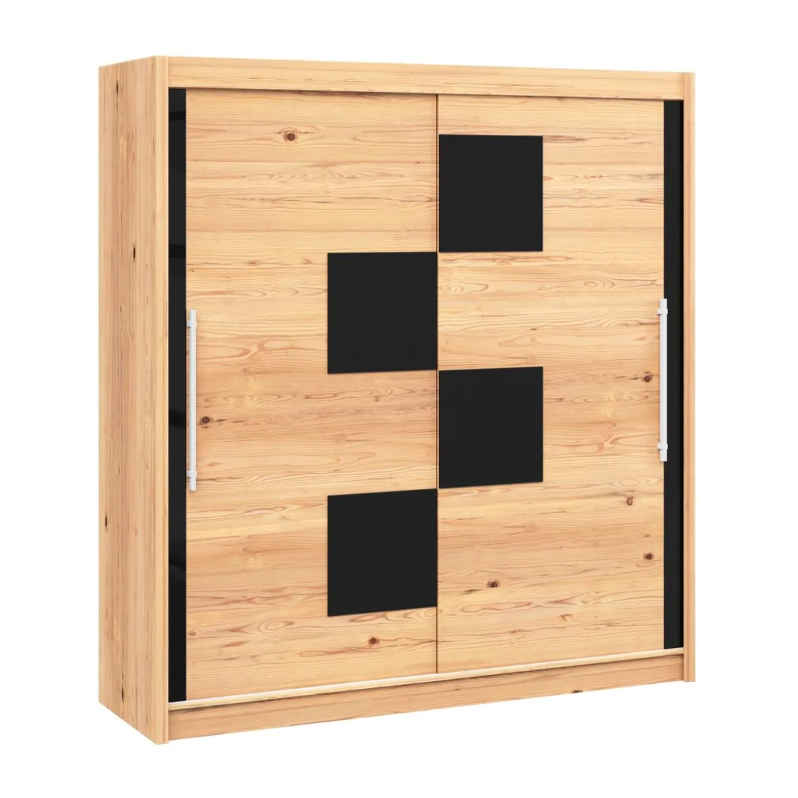 Kleiderschrank Schiebetüren Holz NOVE 200 cm