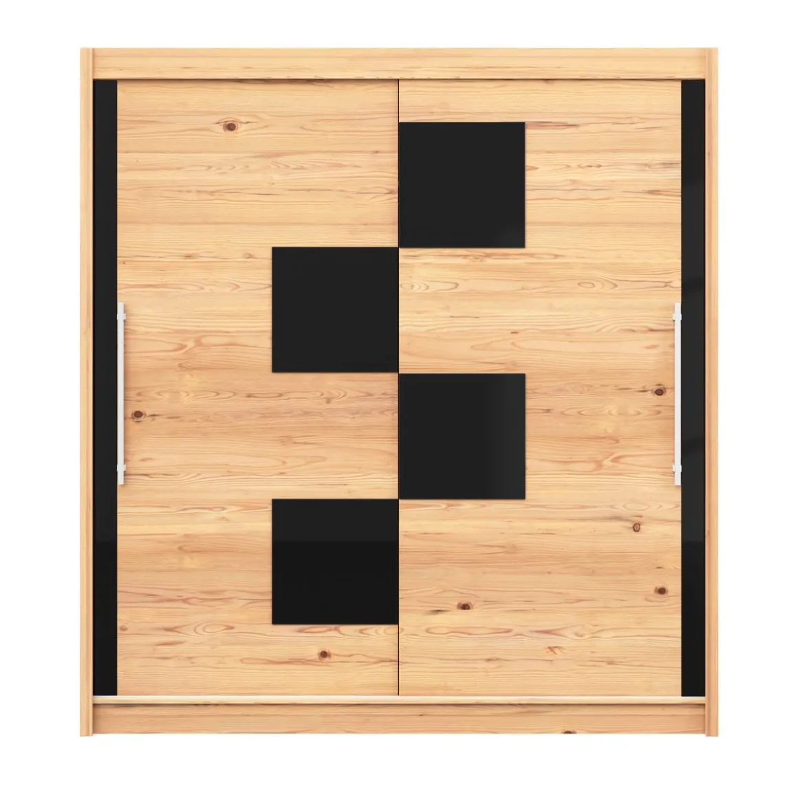 Kleiderschrank Schiebetüren Holz NOVE 200 cm