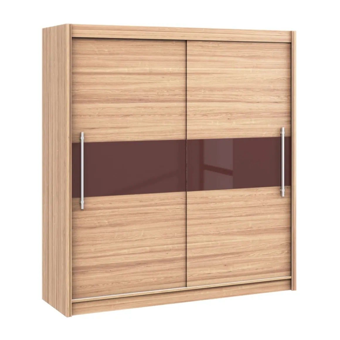 Kleiderschrank Schiebetüren Holz LOLA 200 cm