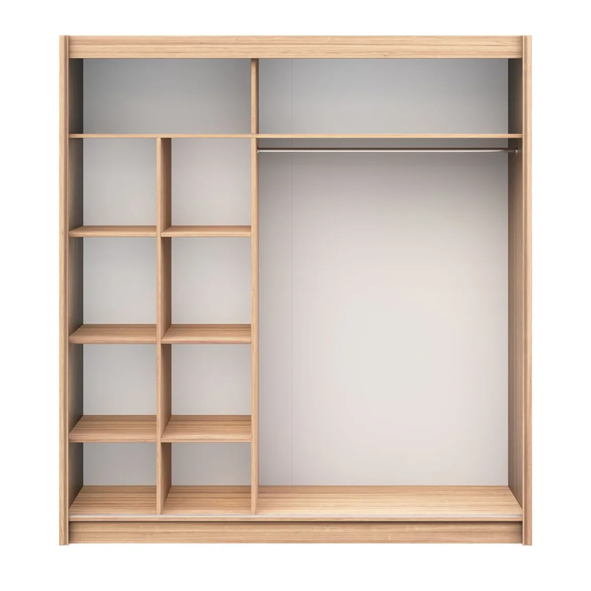 Kleiderschrank Schiebetüren Holz LOLA 200 cm