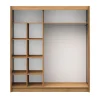 Kleiderschrank Schiebetüren Holz NANO 200 cm