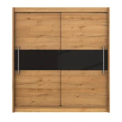 Kleiderschrank Schiebetüren Holz NANO 200 cm