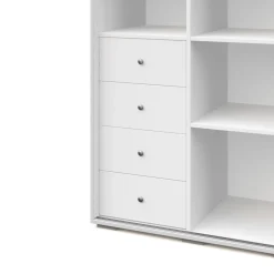 Kleiderschrank Schiebetüren RINA 200 cm weiss