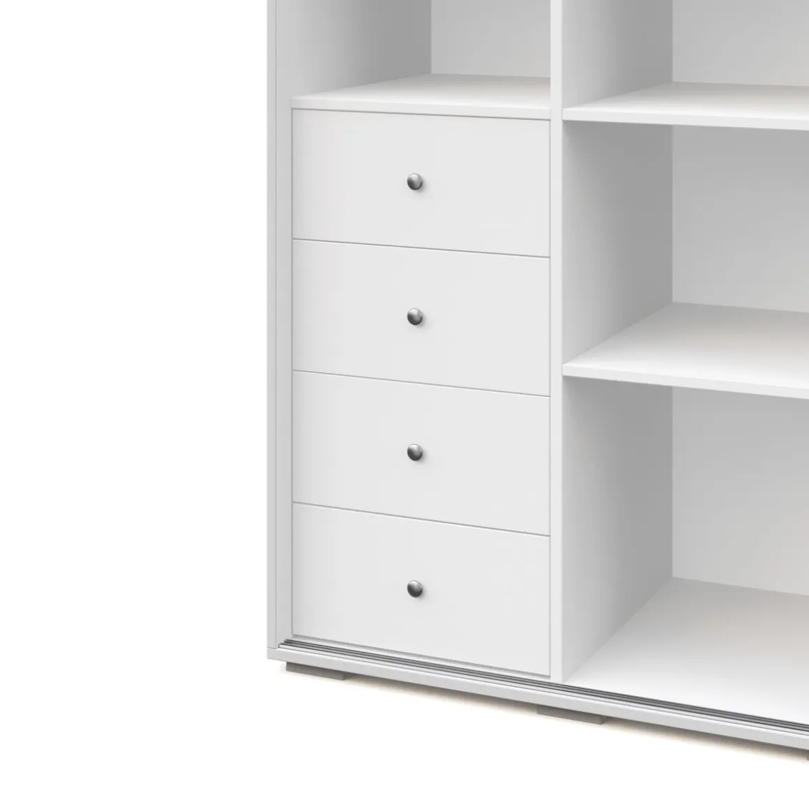 Kleiderschrank Schiebetüren RINA 200 cm weiss