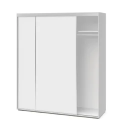 Kleiderschrank Schiebetüren RINA 200 cm weiss