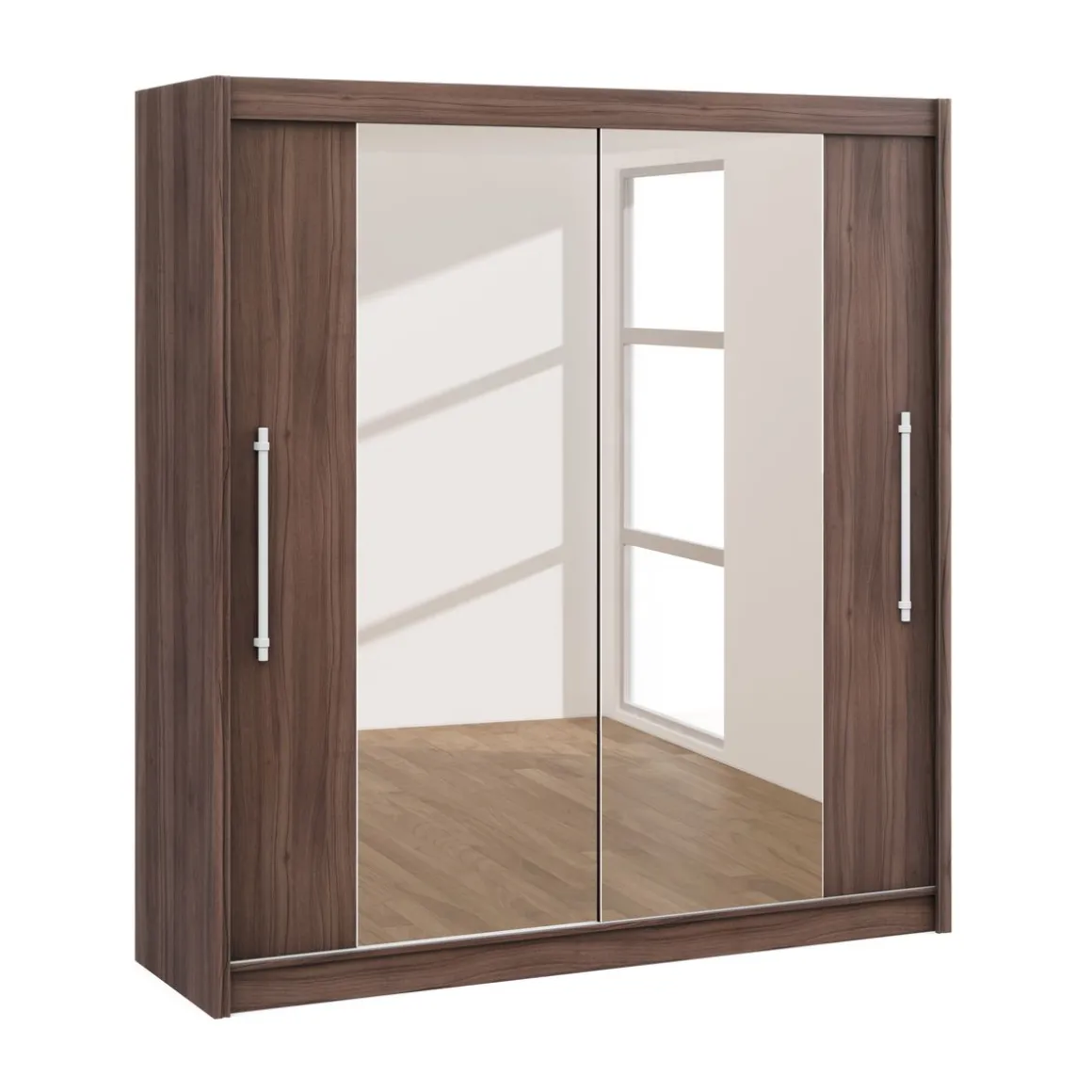 Kleiderschrank Schiebetüren mit Spiegel MONO 200 cm