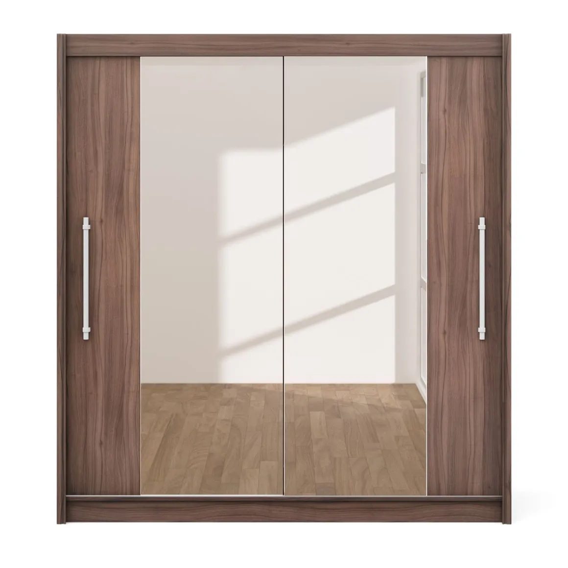 Kleiderschrank Schiebetüren mit Spiegel MONO 200 cm