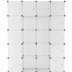 Kleiderschrank Steckregal transparent 20 Boxen