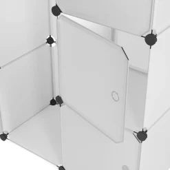 Kleiderschrank Steckregal transparent 12 Boxen