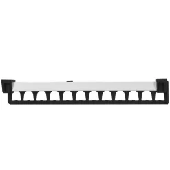 Kleiderstange ausziehbar 2er Set silber/schwarz