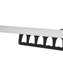 Kleiderstange ausziehbar 2er Set silber/schwarz