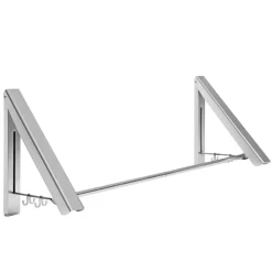 Kleiderstange klappbar 80 cm silber