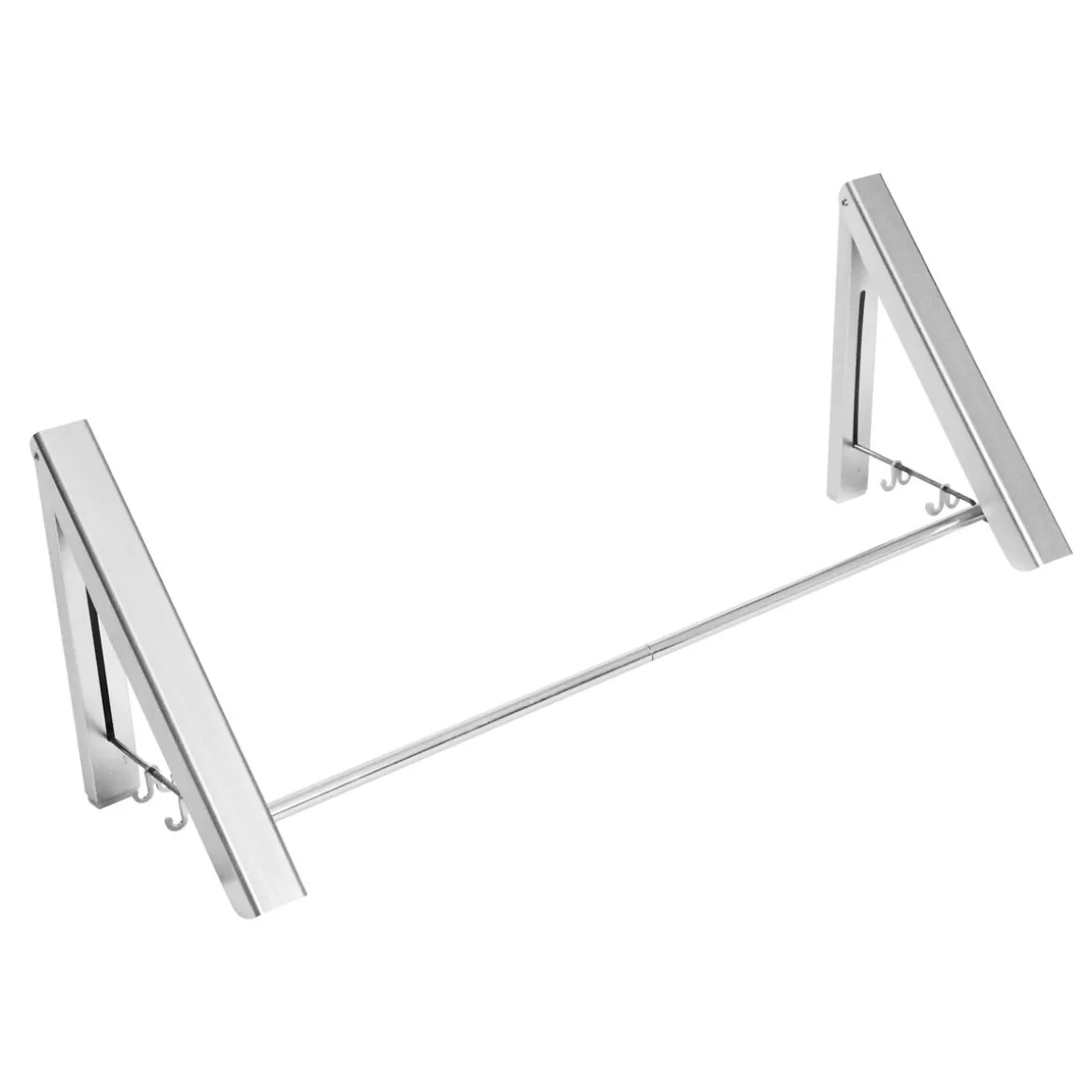 Kleiderstange klappbar 80 cm silber